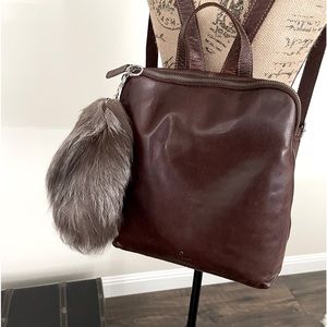 Real fox fur key chain/ purse Pom Pom